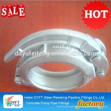 concrete delivery pipe connector German type worm gear heavy duty concrete pump clamp coupling
